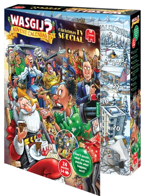 Wasgij Adventskalender 2026 – 24 x 54 stukjes